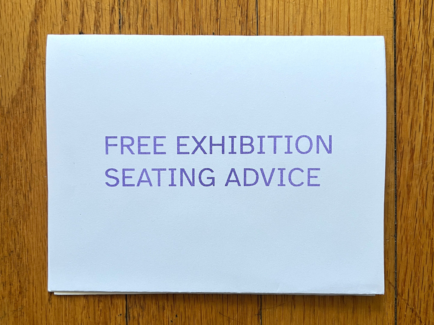 Free Exhibition Seating Advice