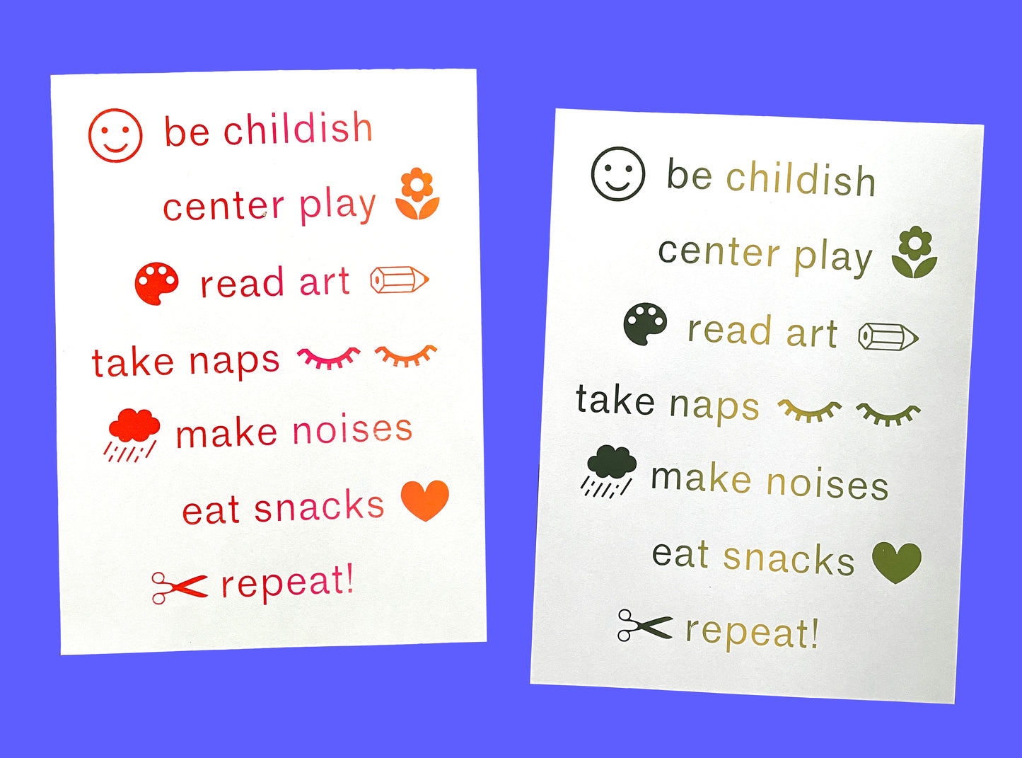 Childish Books Manifesto Print