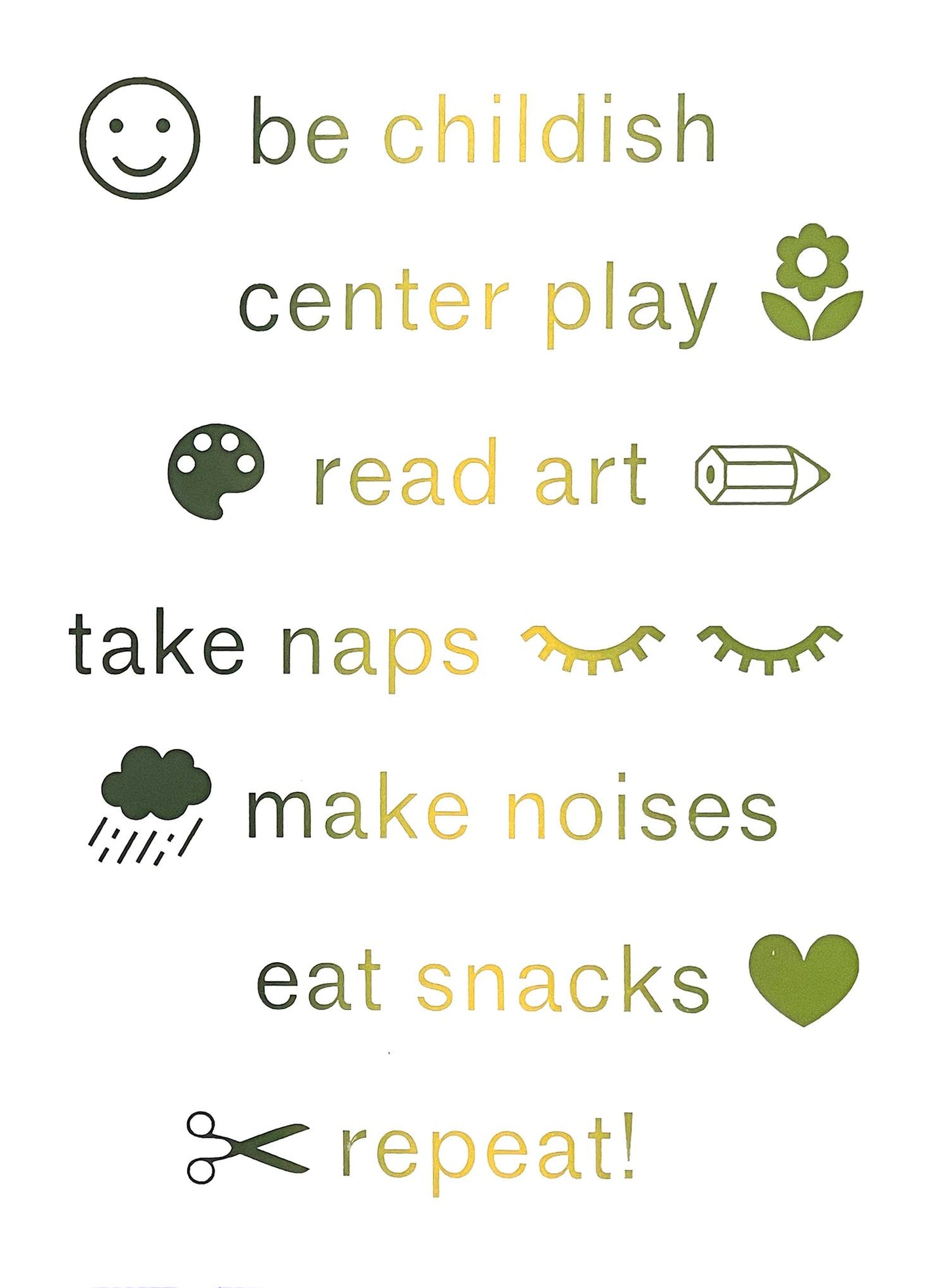 Childish Books Manifesto Print