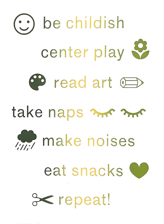Childish Books Manifesto Print