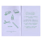 The left page hosts an assortment of line illustrations of simple zine making materials such as scissors, a ruler, paper. On the right are four "Goals" this zine hopes to impart. 